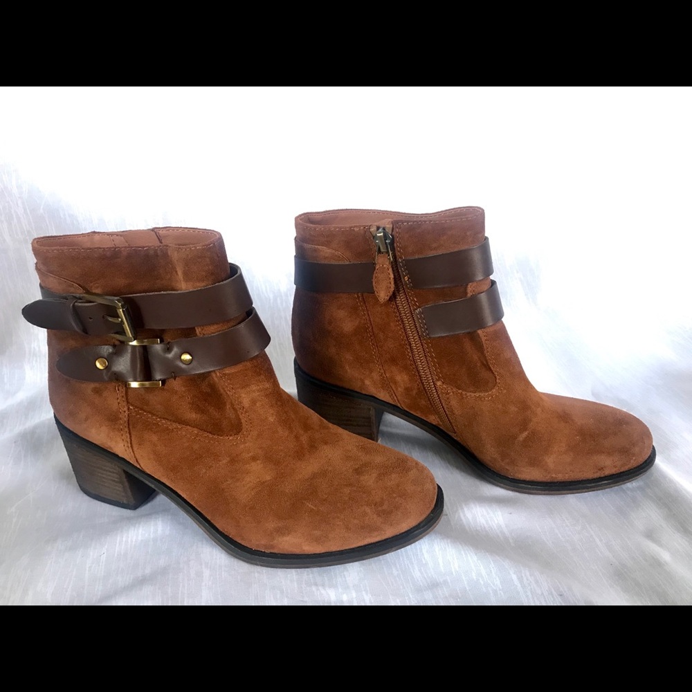 Sarto by Franco Sarto Suede Chestnut Booties